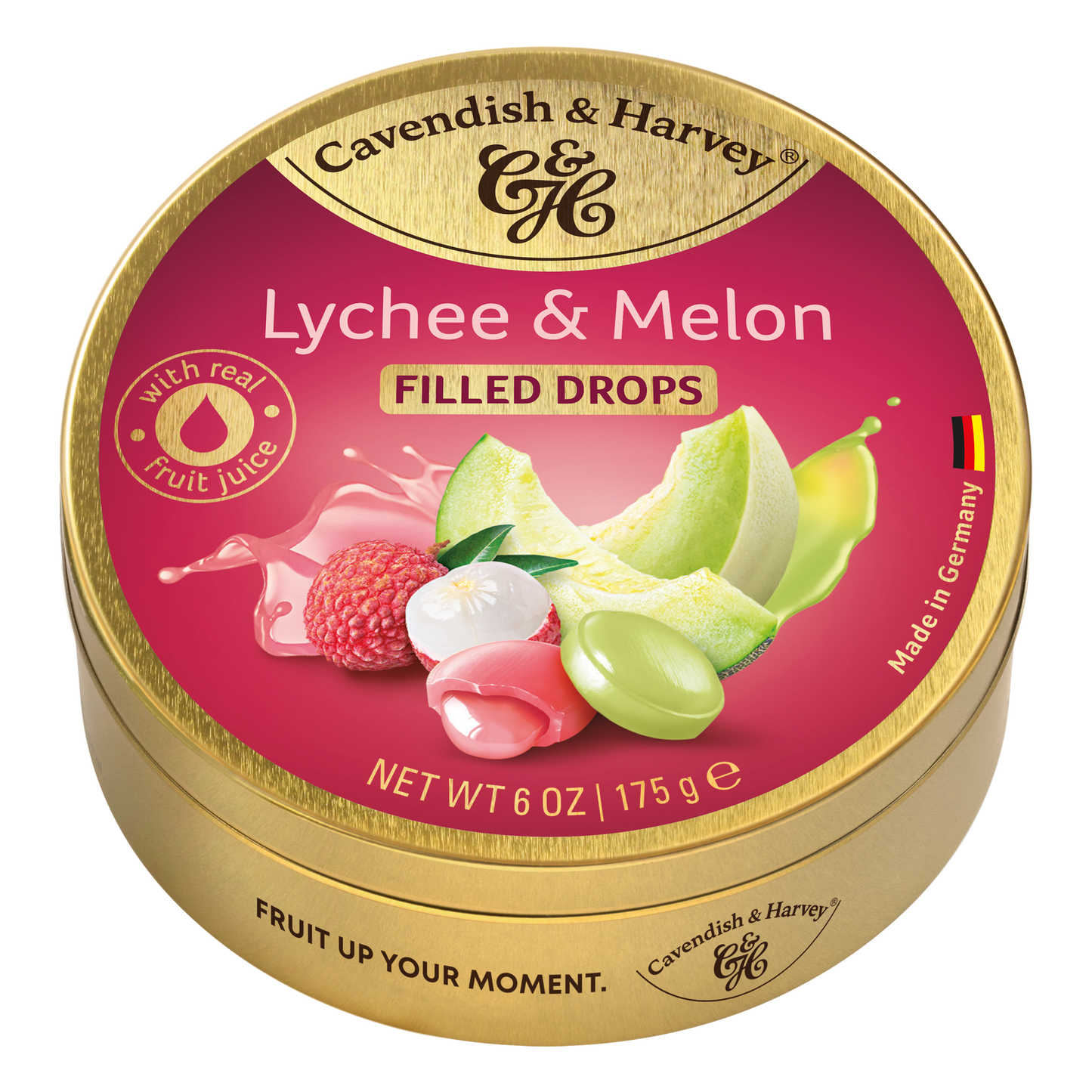 Cavendish & Harvey Lychee & Melon Drops 175 Gram