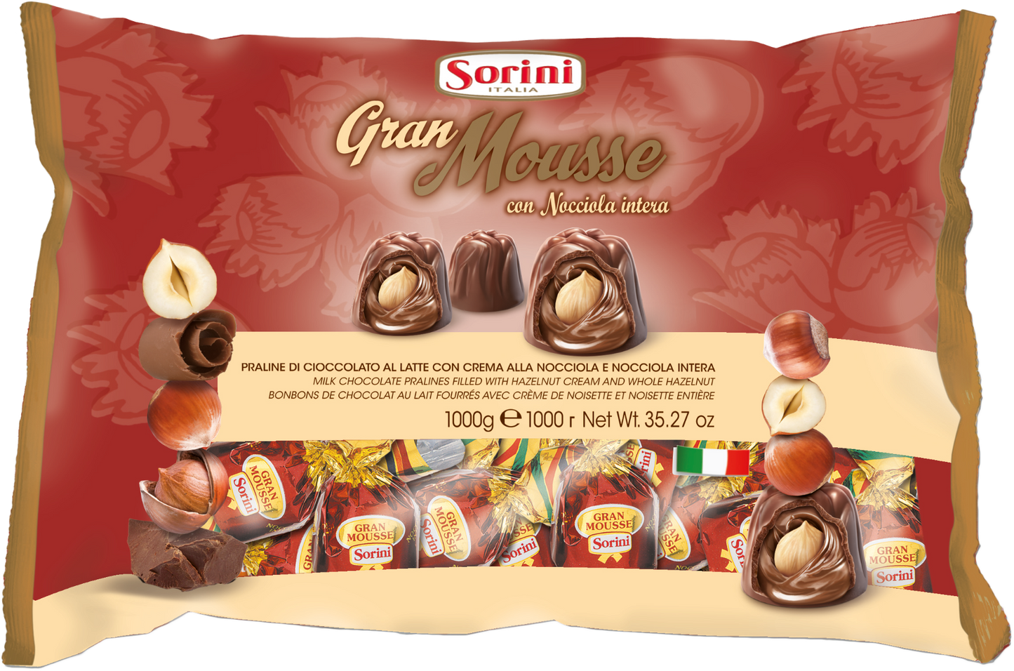 Sorini Melk Gran Mousse Hele Hazelnoot 1 Kilo