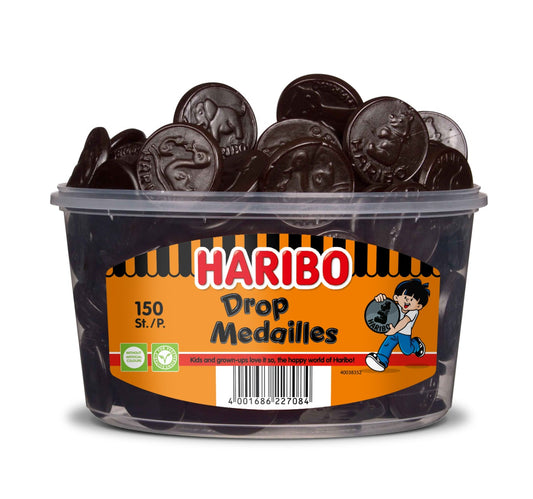 Haribo Medaille Drop 150 Stuks