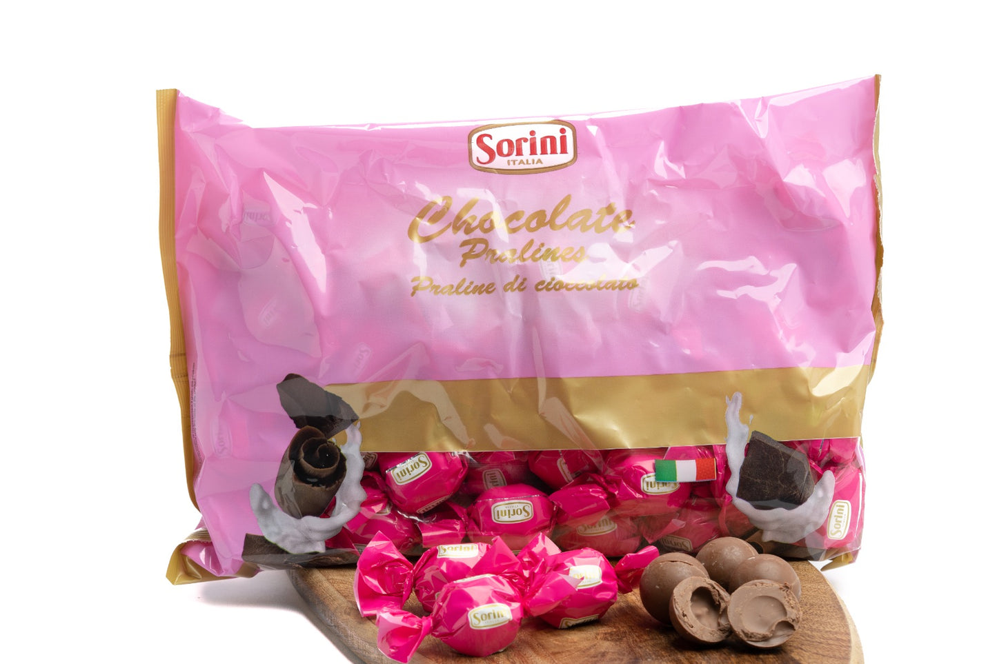 Sorini Melk Pralines Fuxia Wikkel 1 Kilo