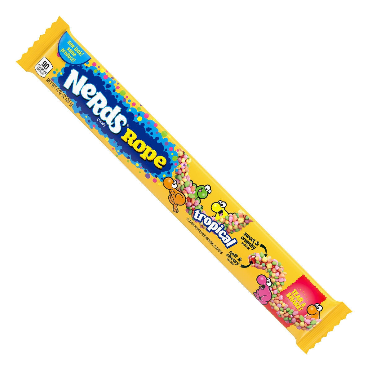Wonka Nerds Tropical Rope - Doos 24 stuks
