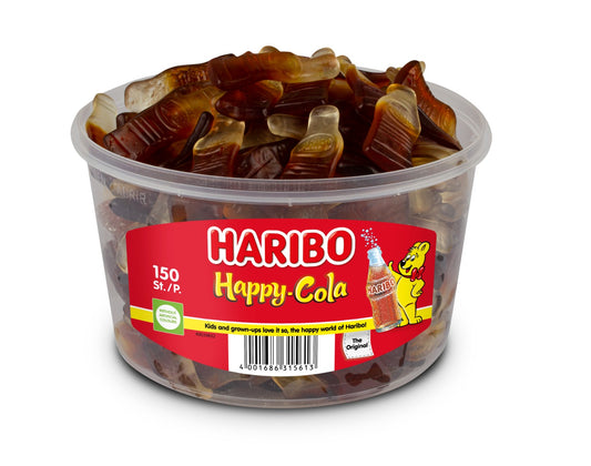 Haribo Happy Colaflesjes Groot 150 Stuks