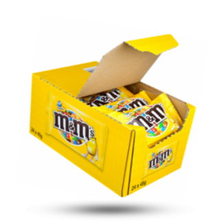 M&M'S Pinda Single Chocolade Doos - 24 x 45 Gram