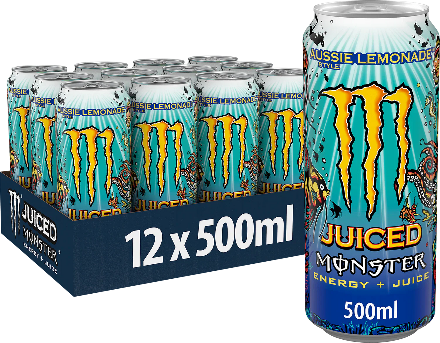 Monster Juiced Aussie Lemonade Tray 12 x 500ML