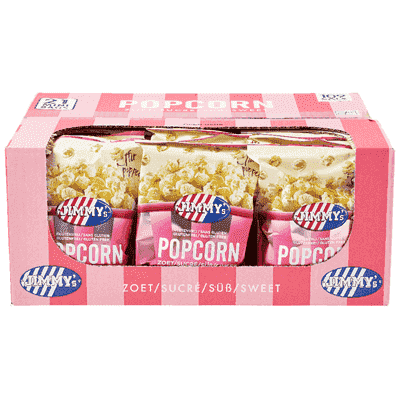 Jimmy's Popcorn Zoet Mini Zakjes 21 x 27 Gram