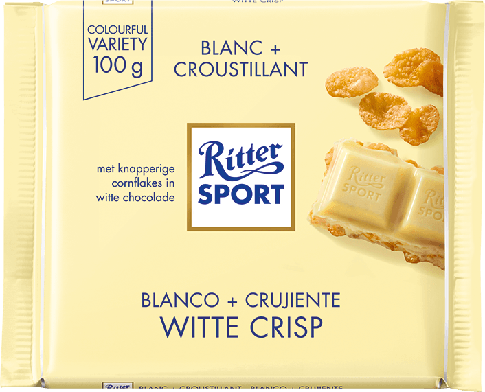 Ritter Sport White Crips Doos - 10 x 100 Gram