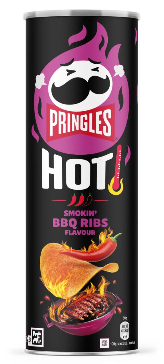 Pringles Hot Smokin BBQ Ribs 160 Gram