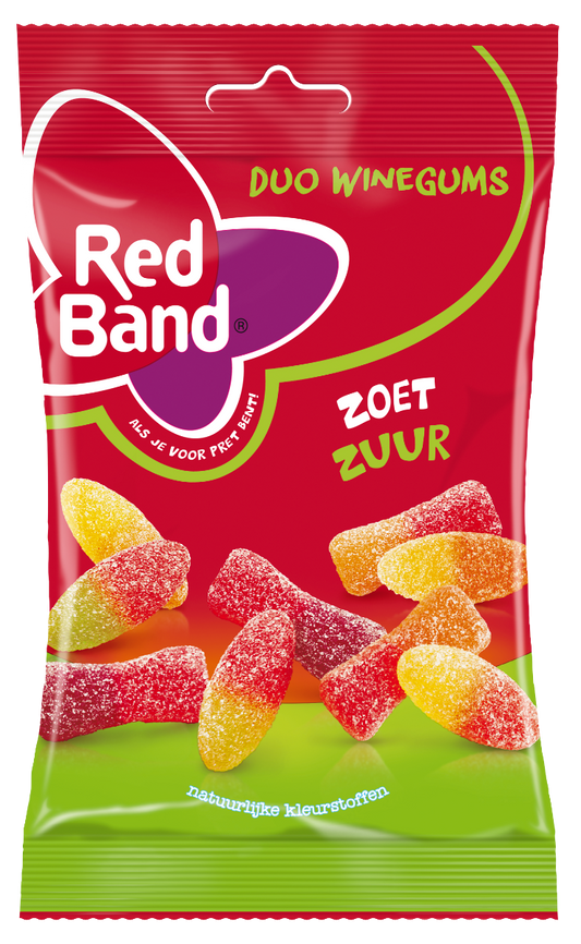 Red Band Winegums Zoet Zuur 120 Gram