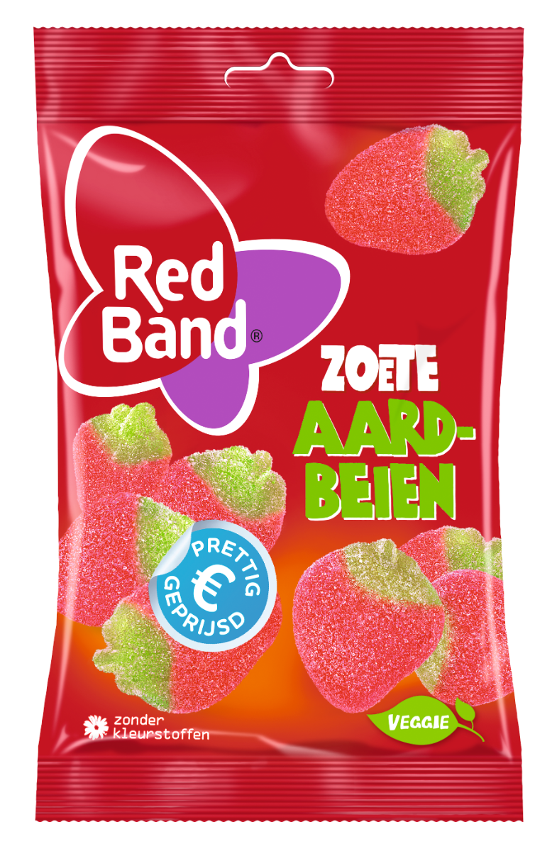 Red Band Gesuikerde Aardbeien 180 Gram