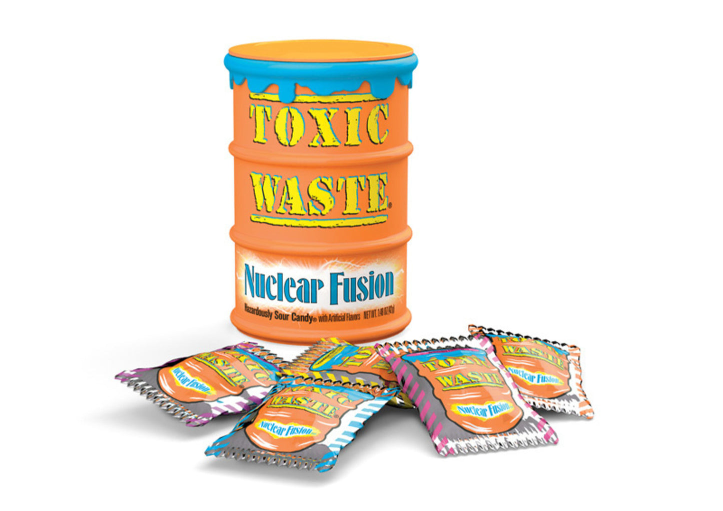 Toxic Waste Nuclear Fusion Sour Candy Drum