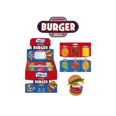 Vidal Burger Jelly Blister 11x66 gram