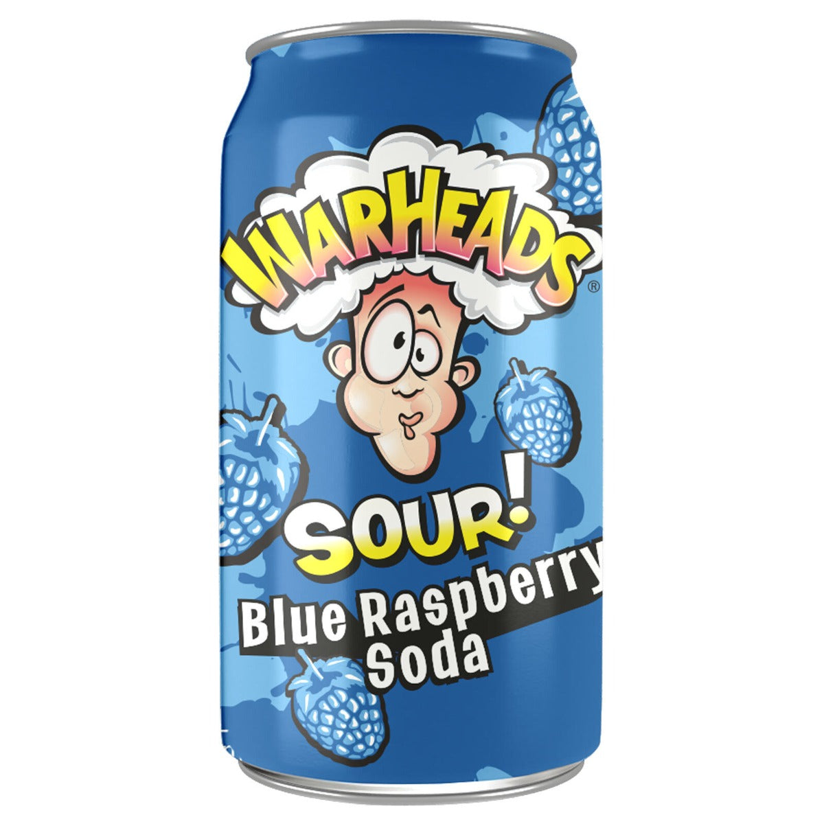 Warheads Blue Raspberry Soda Sour Tray 12 x 355ML