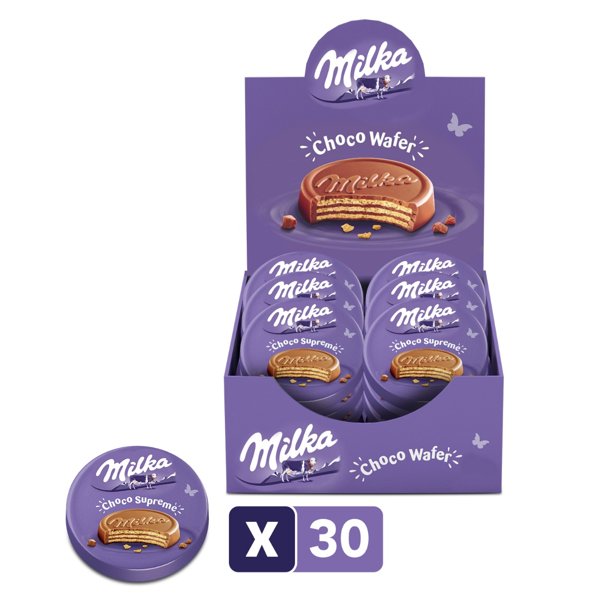 Milka Choco Wafer Melk Chocolade Doos 30 x 30 Gram