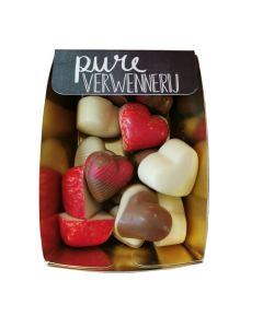 Pure Verwennerij Chocolade Hartjes Pralines 175 Gram