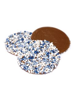 Chocolade Geboorte Oublies Blauw Wit Doos 2 Kilo