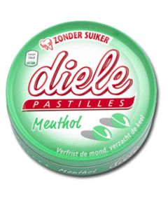 Diele Suikervrij Menthol Pastilles 75 Gram