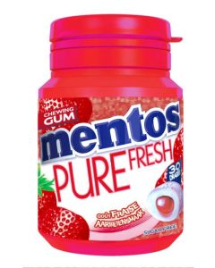 Mentos Bottle PF Aardbeien 60 Gram Verpakking 