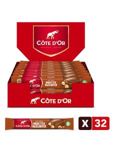 Cote D'Or Melkchocolade Reep Hele Noot 32 X 45 Gram