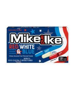 Mike & Ike Rood Wit Blauw 120 Gram