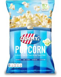 Jimmy's Popcorn Zout Mini Zakjes 21 x 17 Gram