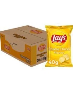 Lays Cheese Onion Chips Doos - 20 x 40 Gram
