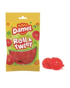 Damel Strawberry Wheels Rolls 90 Gram