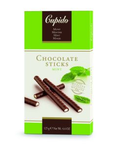 Cupido Chocolade Sticks Mint 125 Gram