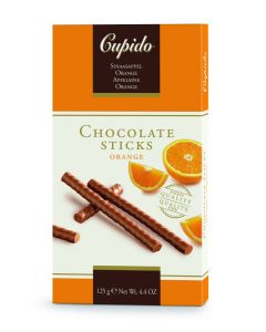 Cupido Chocolade Sticks Orange 125 Gram