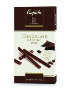 Cupido Chocolade Sticks Puur 125 Gram