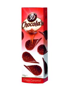 Chocola's Caramel Chocolade 125 Gram/ 36 Stuks