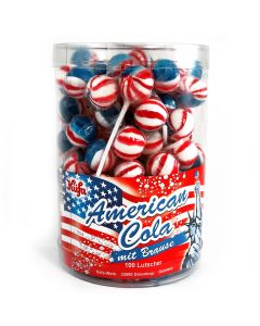 USA Cola Sherbet Lolly 100 Stuks