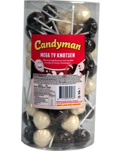 Candyman Lolly's Mega TV Knotsen 75 Stuks