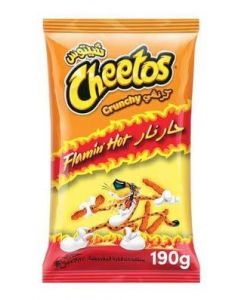 Cheetos Crunchy Flamin Hot 190 Gram