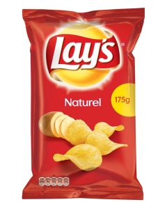Lays Naturel Chips Doos 8 x 175 Gram