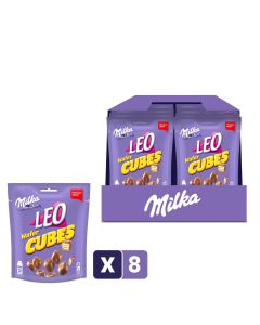 Milka Leo Wafer Cubes - Doos 8 x 150 Gram