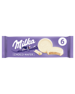 Milka Choco Wafer Witte Chocolade 6 Koekjes 180 Gram