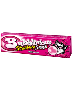 Bubblicious Aardbei Strip (5 stuks)