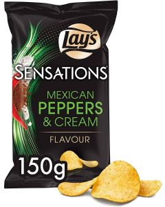 Lays Sensations Mexican Peppers & Cream 150 Gram