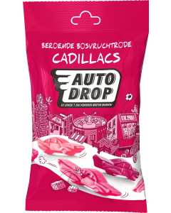 Autodrop Beroemde Bosvruchtrode Cadillacs Snackpack (85 gram)