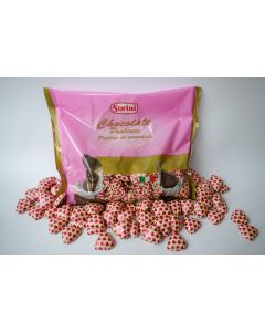 Sorini Chocolade Hartjes Fuxia 1 Kilo