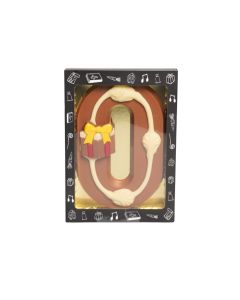 Luxe Gedecoreerde Melk Chocolade Letter O 240 Gram