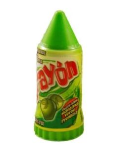 CRAYON GREEN APPLE PULP CANDY box 10x0.028gr