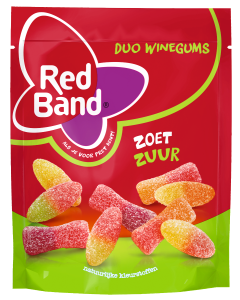 Red Band Duo Winegum Zoet Zuur 205 Gram