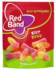 Red Band Duo Winegum Zoet Zuur 205 Gram