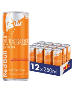 Red Bull Abrikoos Aardbei 12 x 250 ml 