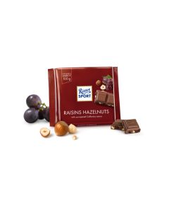 Ritter Sport Rozijn & Hazelnoot Chocolade Reep 100 Gram