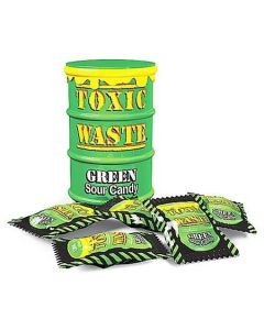 Toxic Waste Green Sour Candy Drum