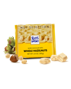 Ritter Sport Hele Hazelnoot Wit 100 Gram