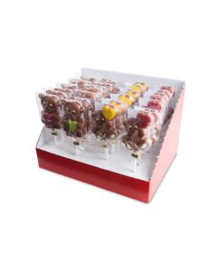 Lollipop Chocolade Beertje Met Hart - 1 Stuk