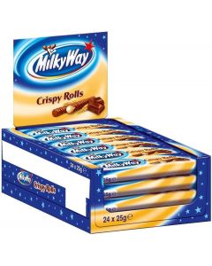 Milky Way Crispy Wafer Rolls Doos 24 x 25 Gram